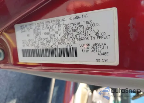 2002 Toyota Tundra Ltd V8 z USA, uszkodzony, nr VIN 5TBRT38162S302138